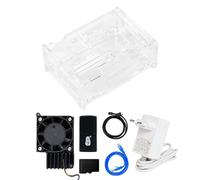 Yahboom PD Power Adapter,Acrylic Case,Rradiator,64GB TF Card AI Programming Python Ubuntu Pi 5 Not Include(Without Pi5 Cooling Boost Kit)