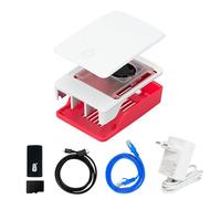Yahboom Pi5 Case,Pi5 Official Power Adapter Cortex-A76 CPU Suitable for AI Robot Programming (Without Pi5 Official Case Kit)