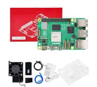 Yahboom Raspberry Pi 5 2GB + PD Power Adapter,Acrylic Case,Rradiator
