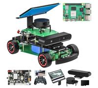 Yahboom Raspberry Pi 5 AI Vision Recognition Robot Car AI Large Model, Including Touchscreen, University Robot Programming Project (R2 Sup Ver Without Pi)