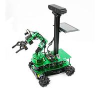 Yahboom Raspberry Pi 5 Robot for AI Research Adults Python Programming Ros 6-DOF Robotic Arm Aluminum Alloy Chassis Smart Robot Kit 3D Mapping Project Research for College Students with Pi5(16G)