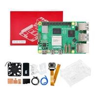 Yahboom Raspberry Pi 5 Starter Kit 8GB,IMX219 Camera,64GB SD Card,Pi 5 Case Passive Cooling, 27W 5.1V 5A USB C Power Supply, HDMI Cable Ubuntu20.04 ROS2 (8GB-IMX219 Camera Kit)