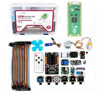 Yahboom Raspberry Pi Pico 2- Kit de Sensor Compatible con Placa de microcontrolador Pico 2, basado en Chip Oficial RP2350, diseño de Doble núcleo y Doble Arquitectura, programación MicroPython