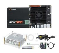 Yahboom RDK S100/S100P 80/128TOPS Performance-Enhanced,Python Programming, with MCU Expansion Board/Acrylic Case/Wireless Network Card,for Robot Development(RDK S100 MCU Expansion ADV Kit)