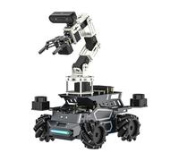 Yahboom ROS2 Robot, AI Robotic Arm, Adult Intelligent Ro-BOT Car, Omnidirectional Mobile Aluminum Alloy Car Kit, Suitable for Robot-Programming-Projects(ROSMASTER M3Pro Ver Nano Without DP)