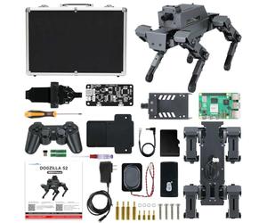 Yahboom ROS2 Robot Dog with RPi 5 AI Model Voice Embodied Intelligence OpenCV Programmable Bionic Quadruped AI Robotic Dog,for Educational Python Programming (DOGZILLA S1 with Pi 5-4G with AlumBox)