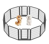 Yaheetech 12pcs Vallas para Perros Parque de Cachorros Corral Jaula de Mascota Animales 80cm