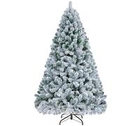 Yaheetech 152cm Árbol de Navidad Artificial con Nieve 532 Puntas Realista PVC Robusto Abeto Soporte Metálico Decoración para Navidad