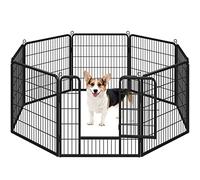 Yaheetech 8 Vallas para Perros 80X80 cm Parque de Cachorros Corral Jaula de Mascota Animales