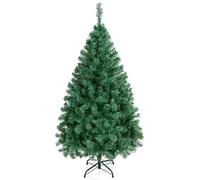 Yaheetech Árbol de Navidad 154cm Artificial Christmas Tree 398 Ramas PVC con Soporte de Metal Plegable Decoración Navideña Verde