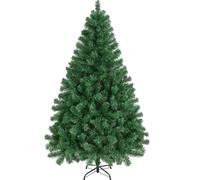 Yaheetech Árbol de Navidad 183cm Artificial Christmas Tree 598 Ramas PVC con Soporte de Metal Plegable Decoración Navideña Verde
