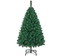 Yaheetech Árbol de Navidad Artificial Grande 127,5cm y 330 Puntas Verde