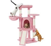 Yaheetech Árbol Rascador para Gatos Altura 106 cm Torre de Gatos Rosa