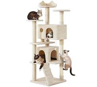 Yaheetech Árbol Rascador para Gatos Altura 178 cm Torre para Gatos Beige
