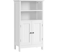 Yaheetech Armario Baño Columna con Estante Mueble Baño Suelo de Madera Armario de Almacenaje Organizador para Salón Cocina 50x30x92,5cm
