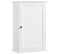 Yaheetech Armario Baño Pared de Tres Niveles Armario Cocina Colgar Mueble Suspendido Baño Auxiliar Blanco 35x21x55cm