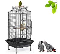 Yaheetech Jaula para Pájaros Jaula Grande con Ruedas Jaula Grande Metal 81 x 77 x 160 cm