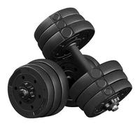 Yaheetech Juego de Mancuernas Ajustables 2x10 kg para Hombres y Mujeres