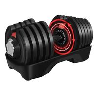 Yaheetech Mancuerna Ajustable Pesas y Mancuernas Ajuste Rápido de 2 a 40 kg con Base de Almacenamiento para Gimnasio en Casa
