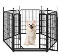 Yaheetech Parque para Perros 6 Paneles 65x80 cm Montaje sin Herramientas