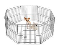 Yaheetech Parque para Perros 8 Vallas 183x61X61cm Cachorros Corral Conejo Gatos Animales Mascotas