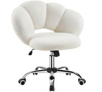 Yaheetech Silla de Escritorio Oficina Giratoria Respaldo Diseño Nube Blanca
