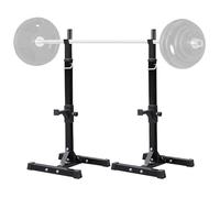 Yaheetech Soporte para Pesas Sentadillas Soporte Barra Pesas Barra Pesas Musculacion Estante Barra Levantamiento Gimnasio Ajustable MAX 250 KG