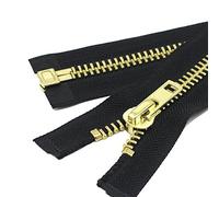 YaHoGa 55 cm # 10 separación cremallera metalica Gran Cremalleras metal para chaqueta coser abrigos