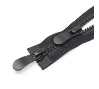 YaHoGa 65 cm #8 separación Chaqueta Cremalleras para Coser Abrigo Chaqueta Cremallera Resistente plástico Cremalleras (65 cm)