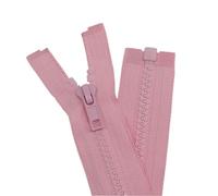 YaHoGa - Cremalleras de plástico de 5 mm separables para chaquetas (2 unidades, 35 cm), color rosa