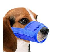 Yahoo Bozales de Boca de Perro Transpirable de Malla de Nylon,Cubierta de Boca de Mascota, para Evitar Morder y Gritar para Evitar Comer Accidentalmente(XXL, Azul)