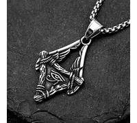 YAHOYA Antiguo Egipcio Ojo de Horus Collar alas de ángel Colgante Hombres Mujer Moda Vintage amuletos Joyas egipcias
