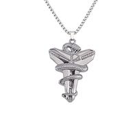 YAHOYA Basketball Fan Memorial Collar Colgante Viper Mamba Cross Collar Boys and Girls Jewelry Trendy Matching