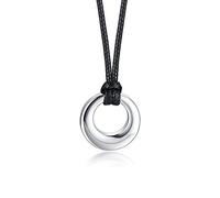 YAHOYA CÍRCULO DE LA Vida ETERNIDAD Amor Karma Collar Recuerdo Impermeable Memorial Colgante Cenizas Collar para Mujeres Hombres JOYERÍA DE CREMACIÓN