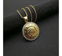 YAHOYA Egipcio El Ojo de Horus Collar Colgante para Mujeres/Hombres Color Oro Evil Eyes Collar Egipto Joyería Redonda