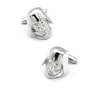 YAHOYA Hombres 3D Warrior Puños Links Gunblack Color Quality Material de latón Classic Star Movie Design Cufflinks