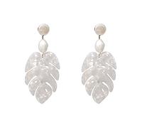 YAHOYA Resina Hojas Forma Colgante Gota Pendientes Mujeres Largo Gran Declaración Fábrica Joyería Accesorios para la Oreja