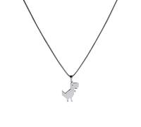 YAHOYA Vintage Metal Dinosaurio Colgante Collar Cadena Gótica Lindo Diseño de Dibujos Animados Charm Chokere Collar para Mujeres Cool Hiphop Joyería Cuello