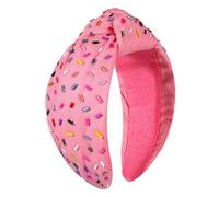 YAHPERN Diadema de cumpleaños para mujer con cuentas It's My Birthday, diadema anudada adornada con diamantes de imitación de cristal, corona de cumpleaños, accesorios para el cabello, decoración de