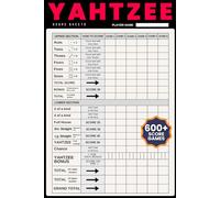 Yahtzee Game Score Sheets: Large Print Pad with 600+ Game Cards Score Keeper Book for Dice Games, Family Game Night, Travel, and Party Fun