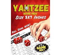 Yahtzee Score Pads 5 X 7 Inches: Travel Size Yahtzee Score Sheets for Scorekeeping, 800+ Score Games For Family Member