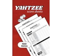 Yahtzee Score Pads: Large Print Score Sheets for Scorekeeping | 6 x 9 Inches Dice Game Record Book for Family Game Night, Parties, and Travel: ... with Clear Layout for Seniors and Game Lovers