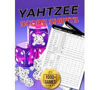 Yahtzee Score Sheets: Large Print Yahtzee Score Pads | 1000+ Score Games for Easy Scorekeeping | Original and Unique Layout Design | 8.5x11 Big Jumbo Size Yahtzee Cards Book