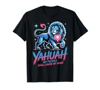 Yahuah León de Judá Hebreo Fe Yashrael Diseño Camiseta