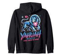 Yahuah León de Judá Hebreo Fe Yashrael Diseño Sudadera con Capucha