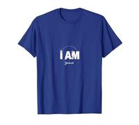 Yahweh I Am - Declaración de fe inspiradora Camiseta, Hombre, Azul Real, XL