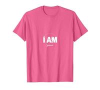 Yahweh I Am - Declaración de fe inspiradora Camiseta, Hombre, Rosa Jaspeado, M