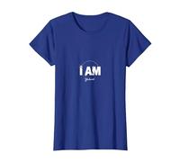 Yahweh I Am - Declaración de fe inspiradora Camiseta, Mujer, Azul Real, XS