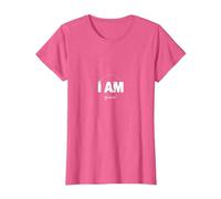 Yahweh I Am - Declaración de fe inspiradora Camiseta, Mujer, Rosa Jaspeado, 3XL