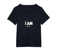 Yahweh I Am - Declaración de fe inspiradora Camiseta, Mujer Tallas Grandes, Negro, 3XL Grande